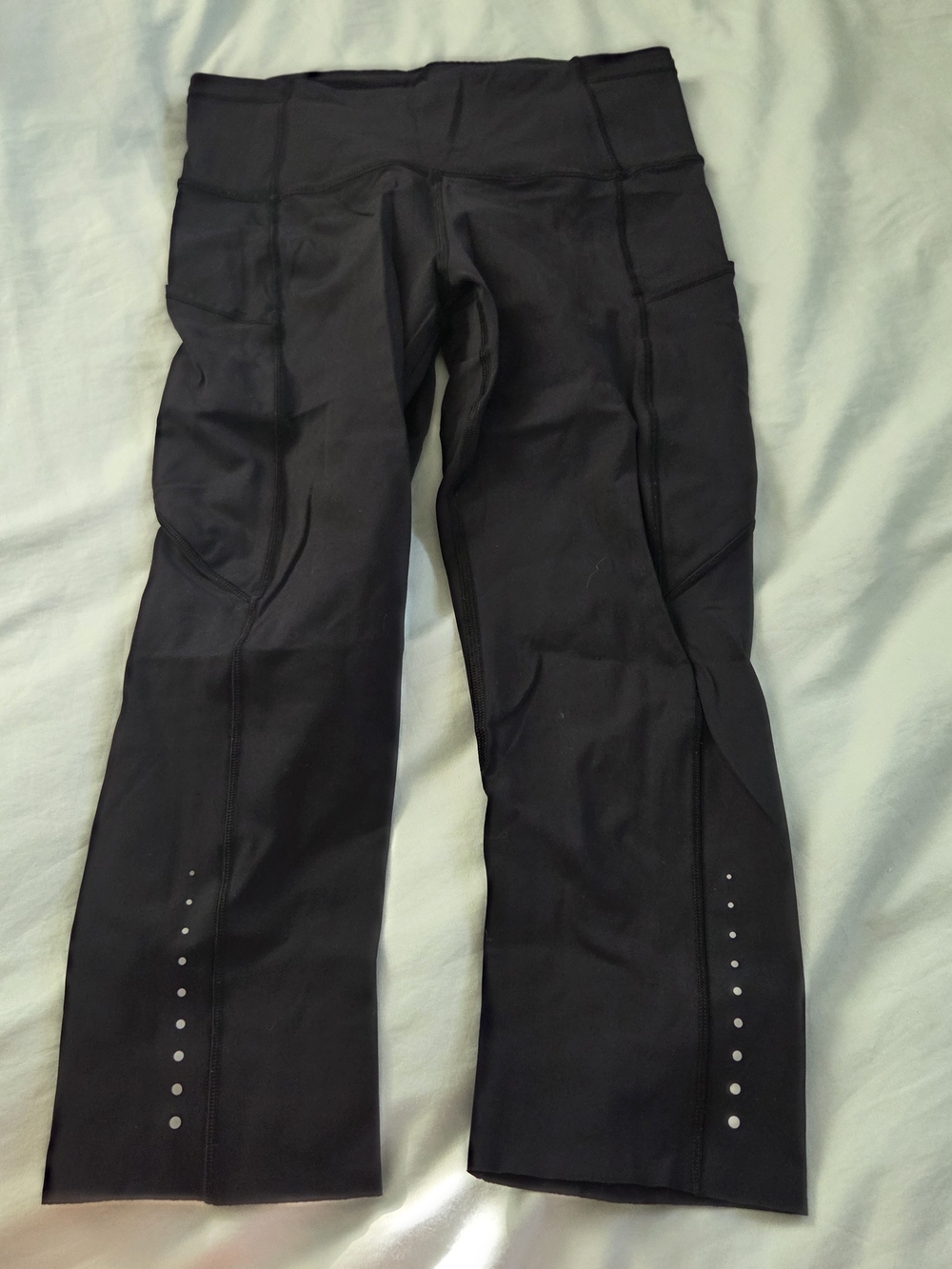 lululemon athletica Black Reflective Detail Leggings